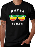 Rasta Vibes Graphic Tee - Cool Jamaican Style Shirt