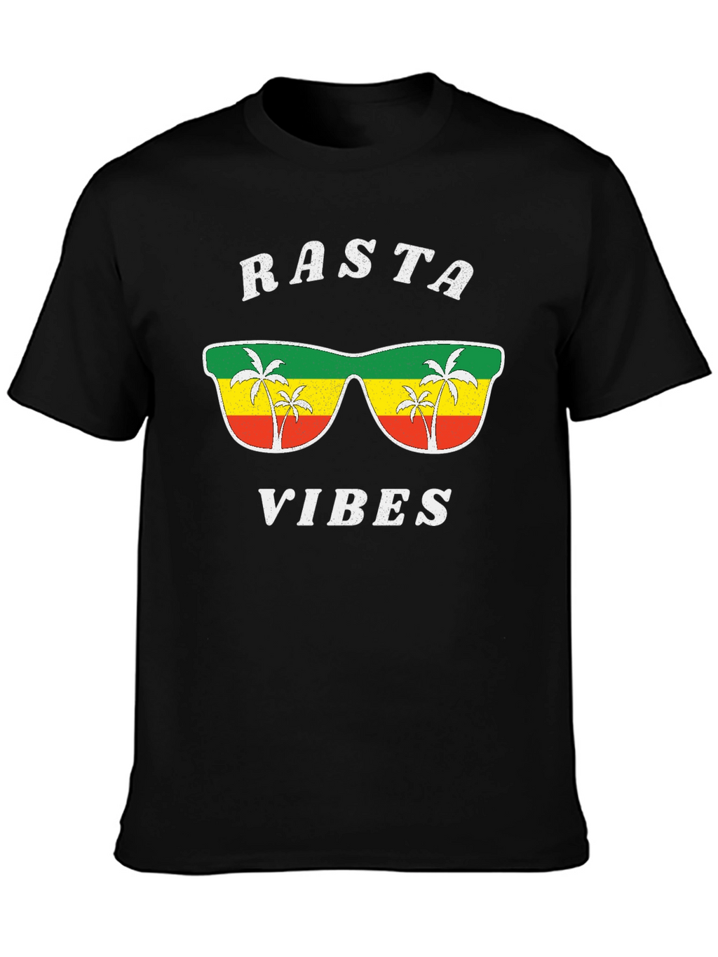 Rasta Vibes Graphic Tee - Cool Jamaican Style Shirt