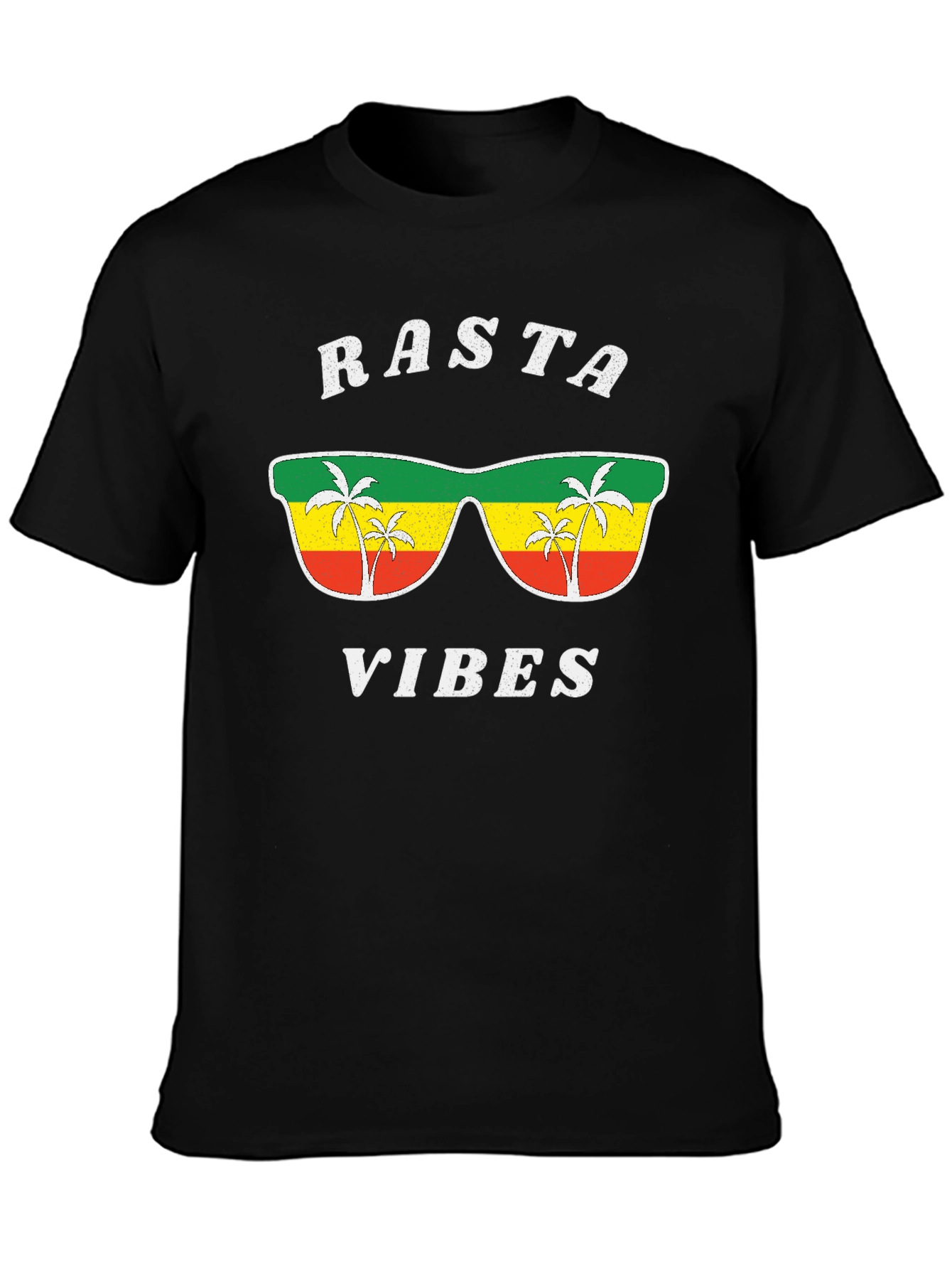 Rasta Vibes Graphic Tee - Cool Jamaican Style Shirt