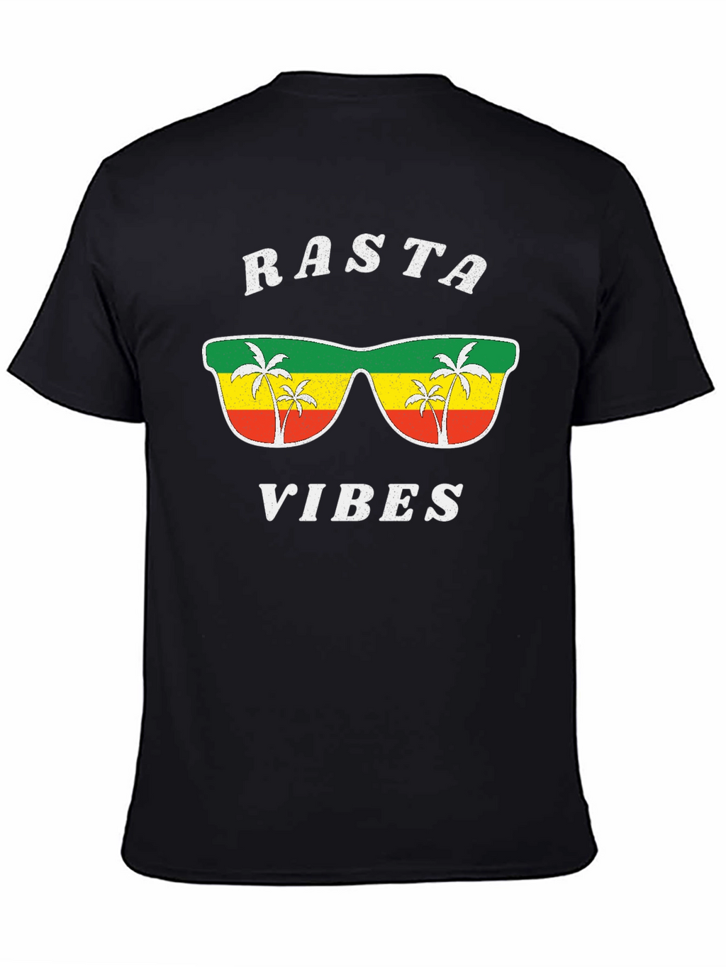 Rasta Vibes Graphic Tee - Cool Jamaican Style Shirt