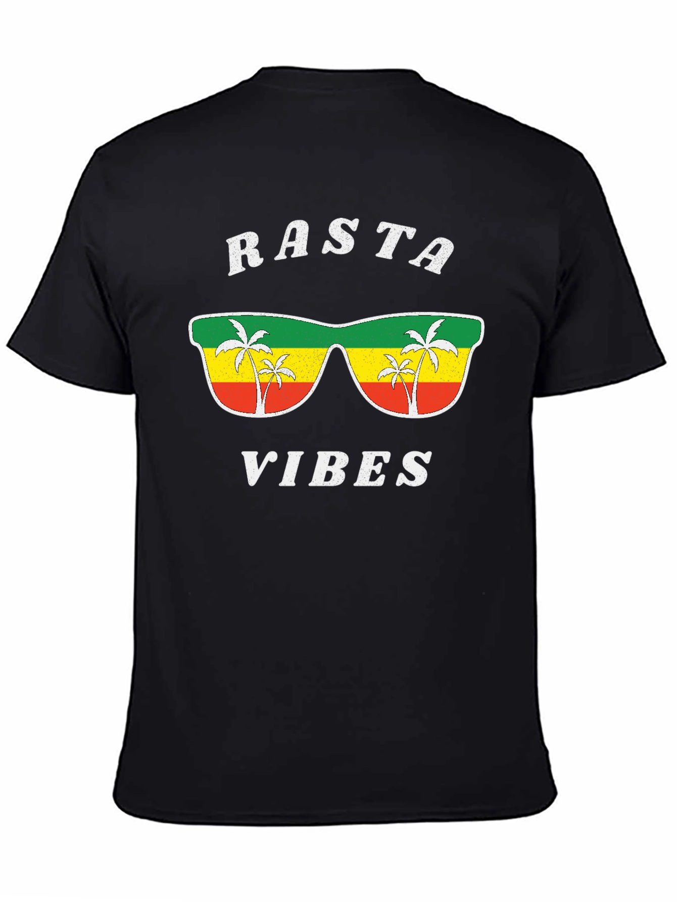 Rasta Vibes Graphic Tee - Cool Jamaican Style Shirt
