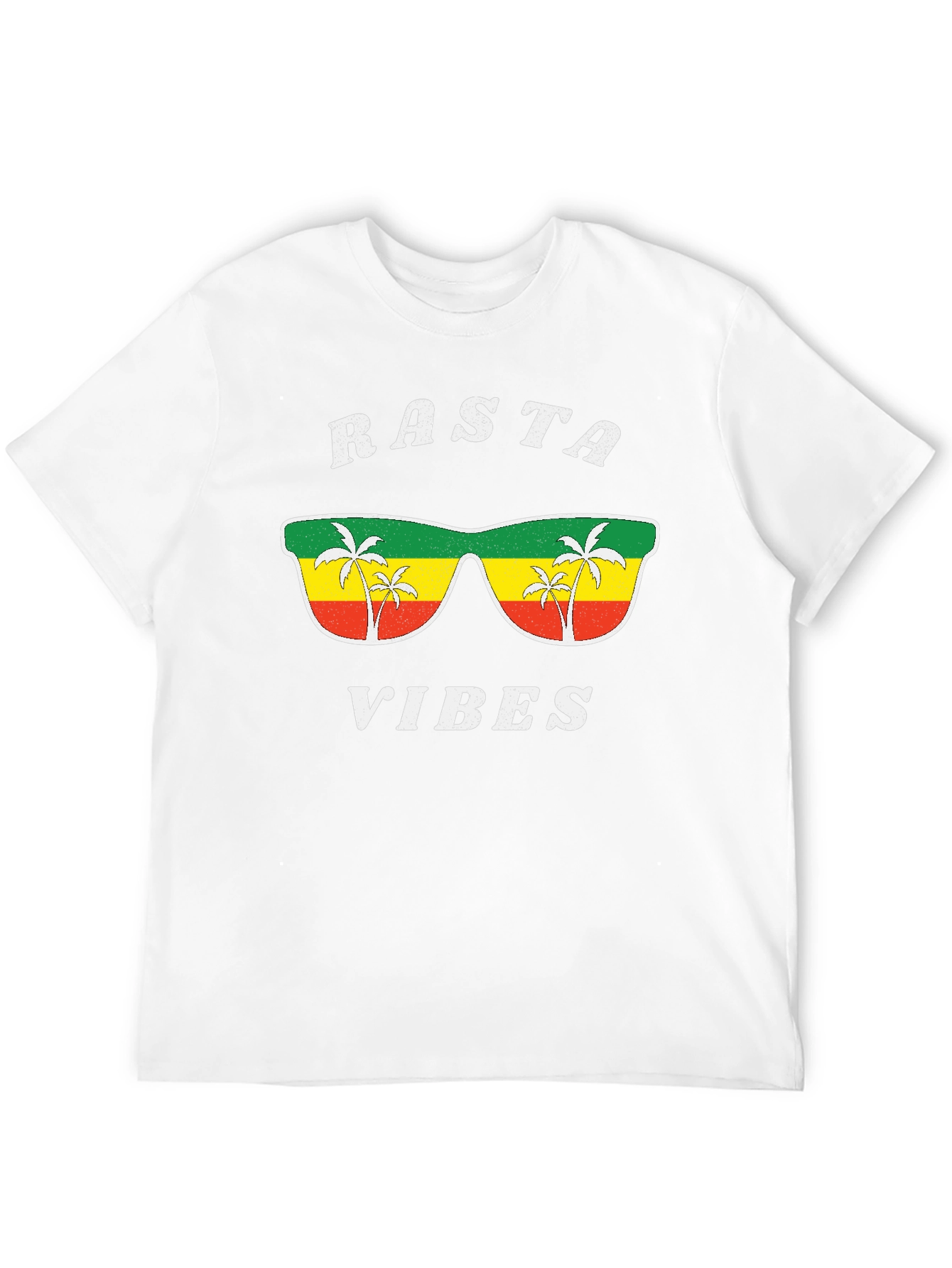 Rasta Vibes Graphic Tee - Cool Jamaican Style Shirt