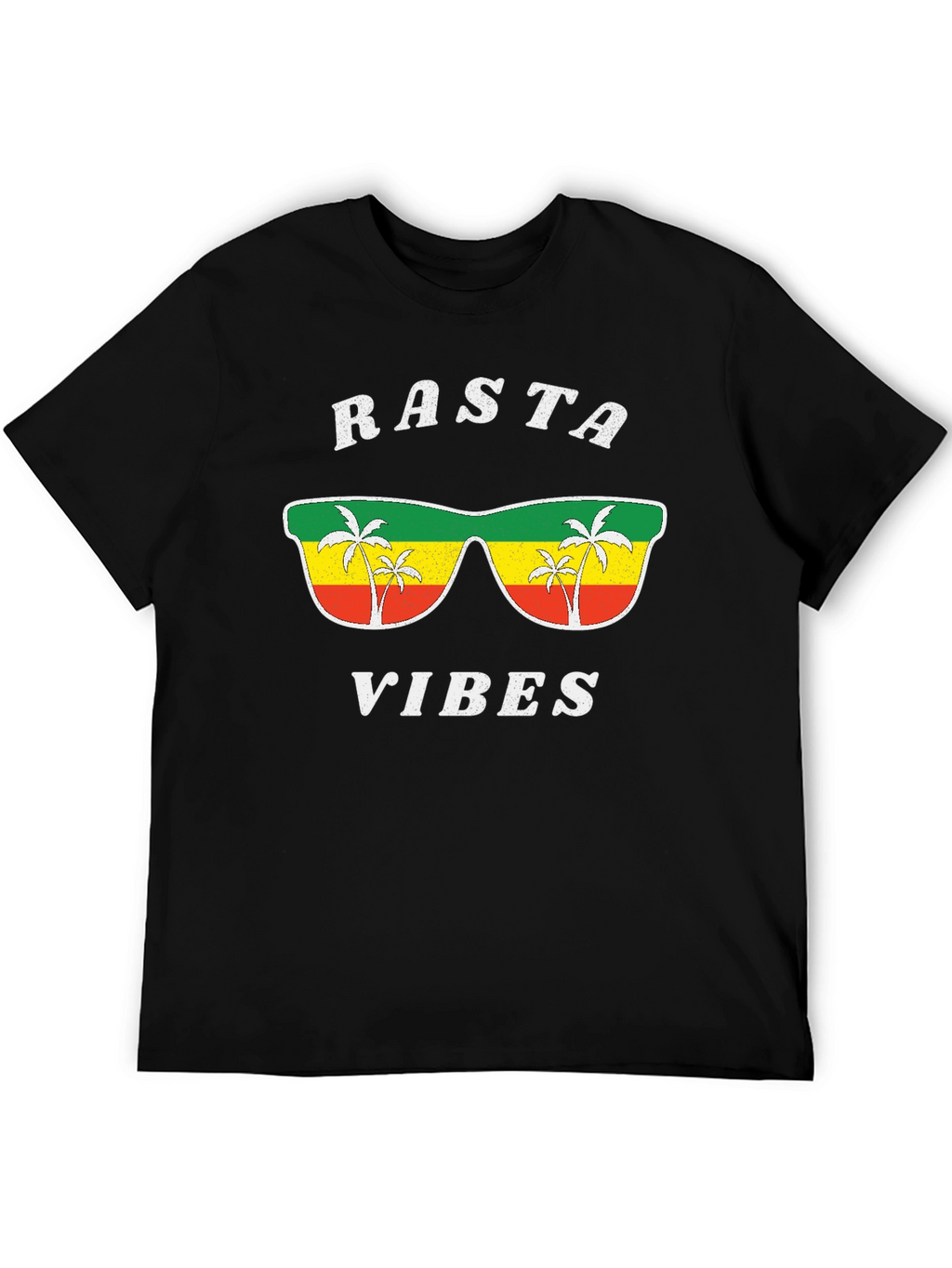Rasta Vibes Graphic Tee - Cool Jamaican Style Shirt