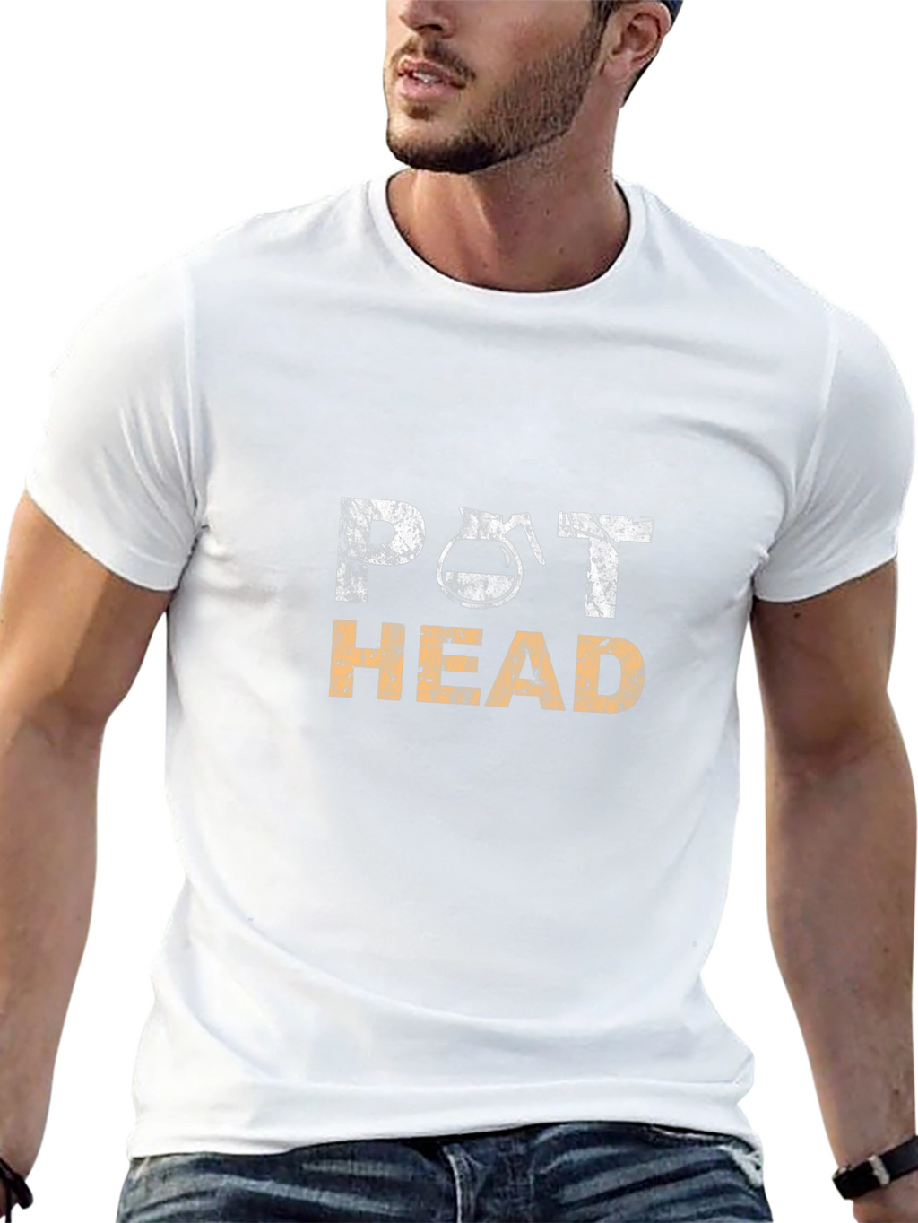 Pot Head T-Shirt - Coffee Lover Graphic Tee