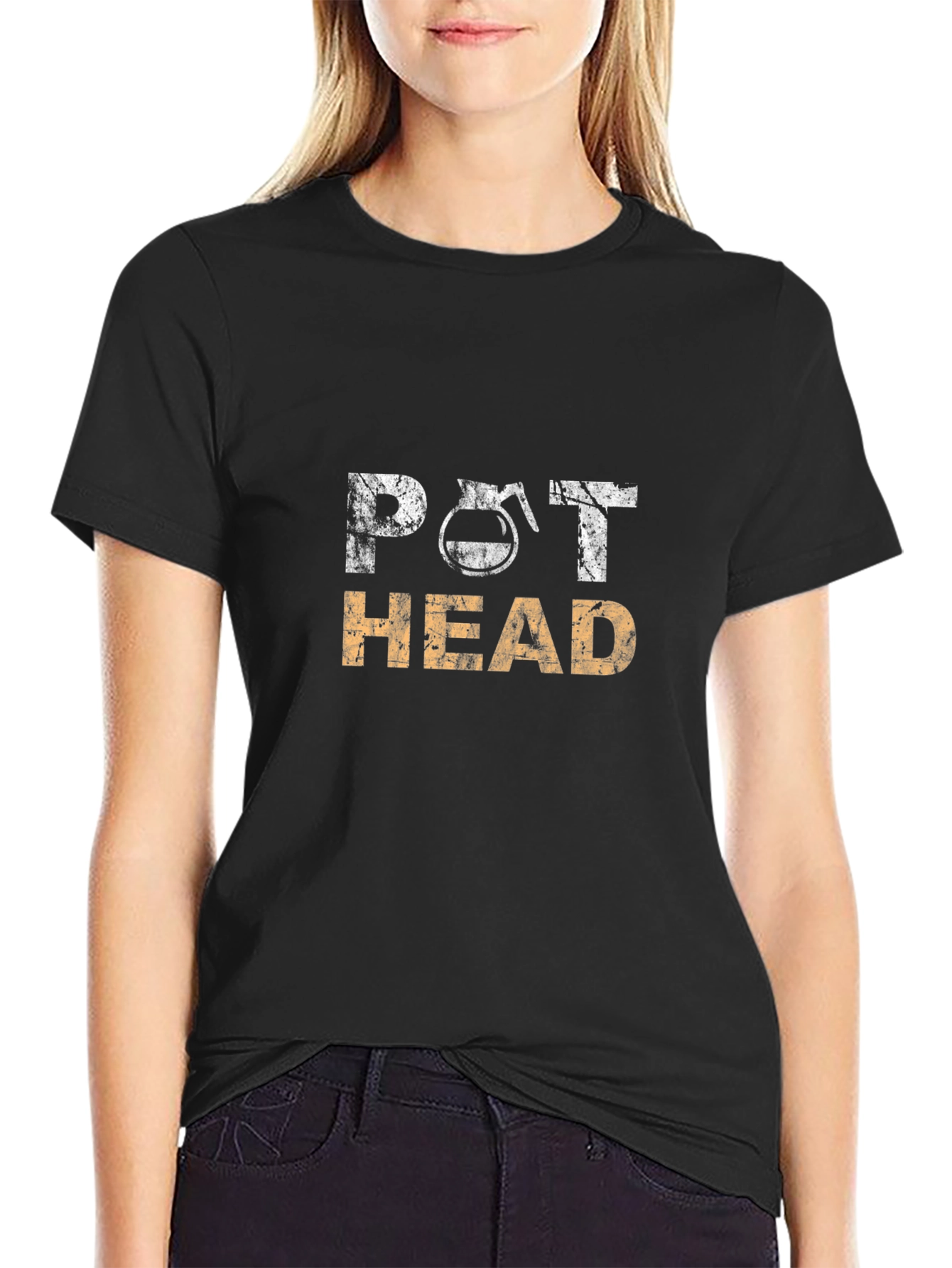 Pot Head T-Shirt - Coffee Lover Graphic Tee