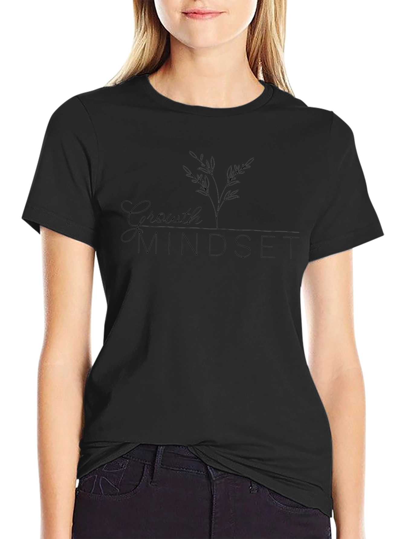 Growth Mindset Black T-Shirt