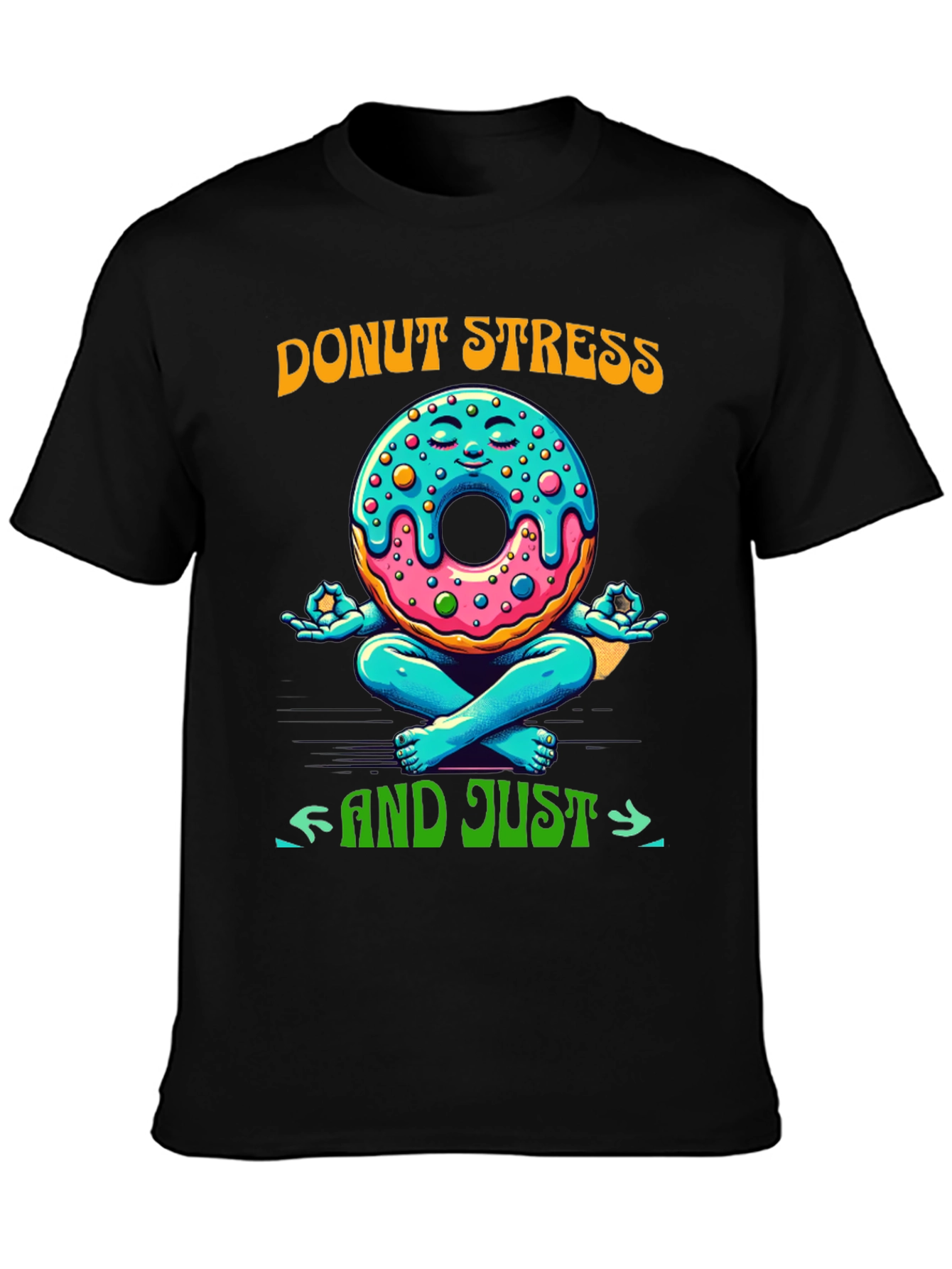 Donut Stress Meditating Graphic Tee