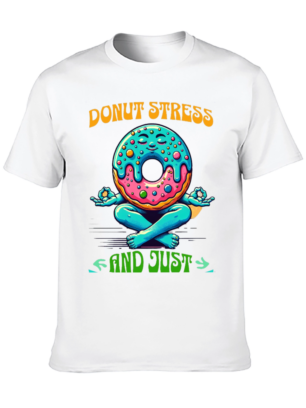 Donut Stress Meditating Graphic Tee