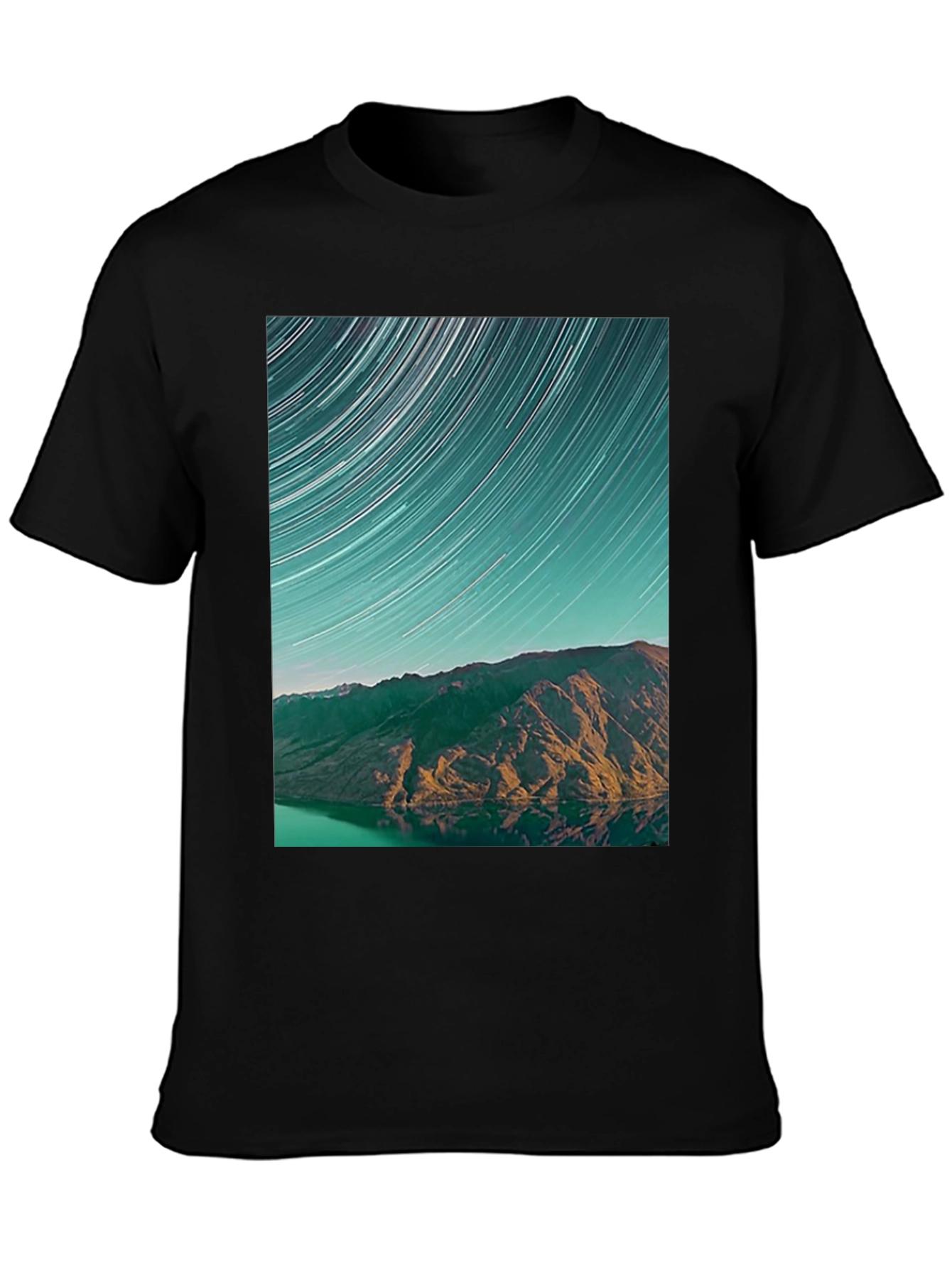 Starry Mountain Black T-Shirt