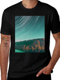 Starry Mountain Black T-Shirt