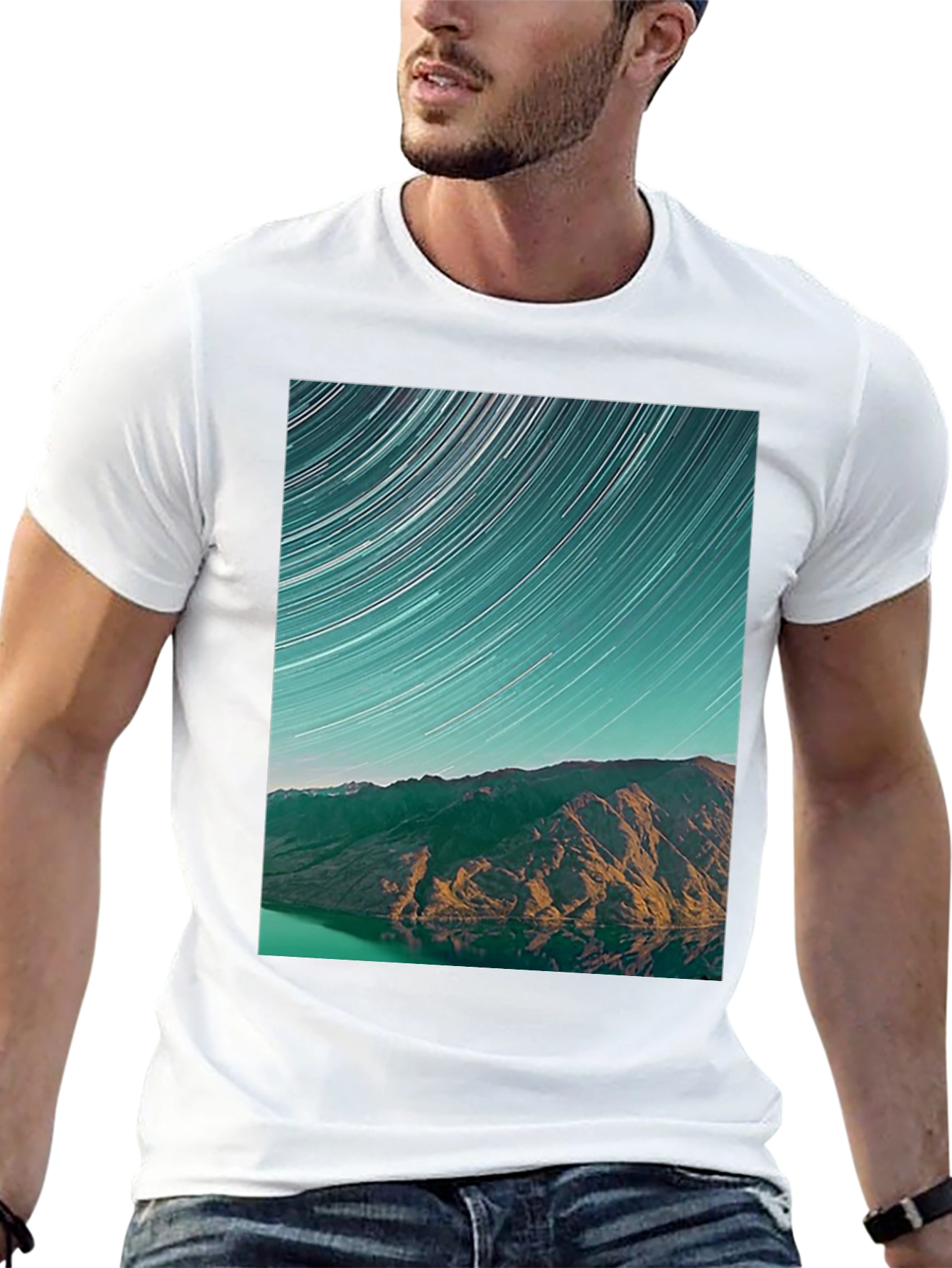 Starry Mountain Black T-Shirt