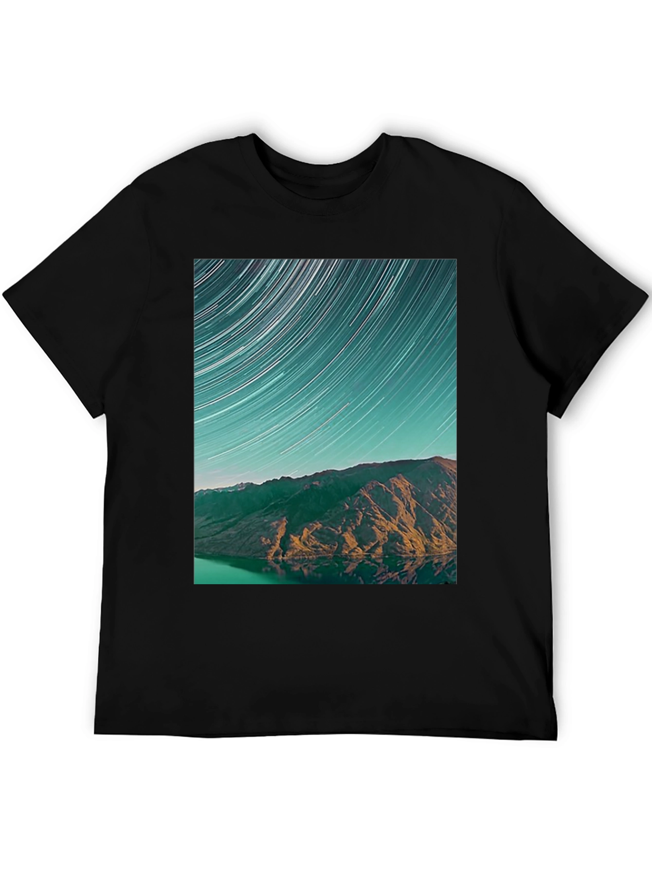 Starry Mountain Black T-Shirt