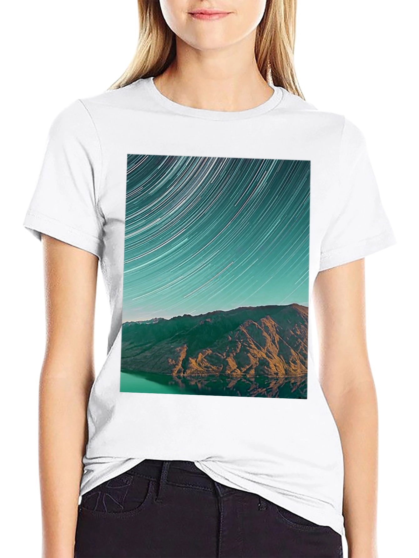 Starry Mountain Black T-Shirt