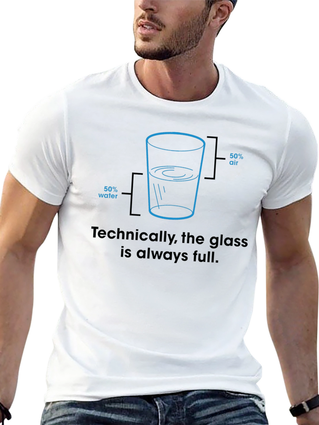 Technically Full Glass Graphic T-Shirt