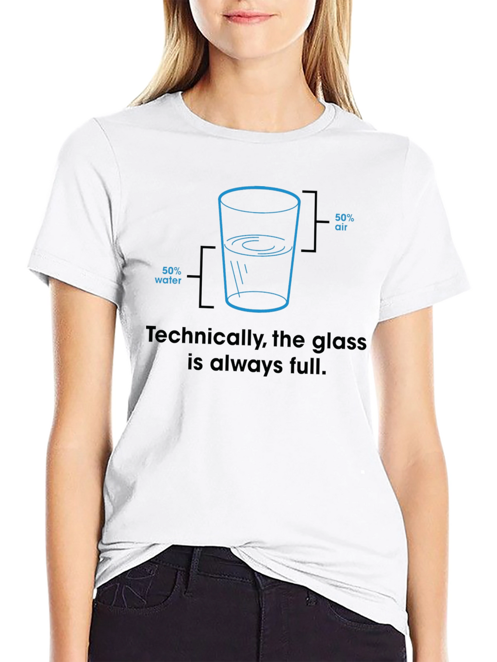 Technically Full Glass Graphic T-Shirt