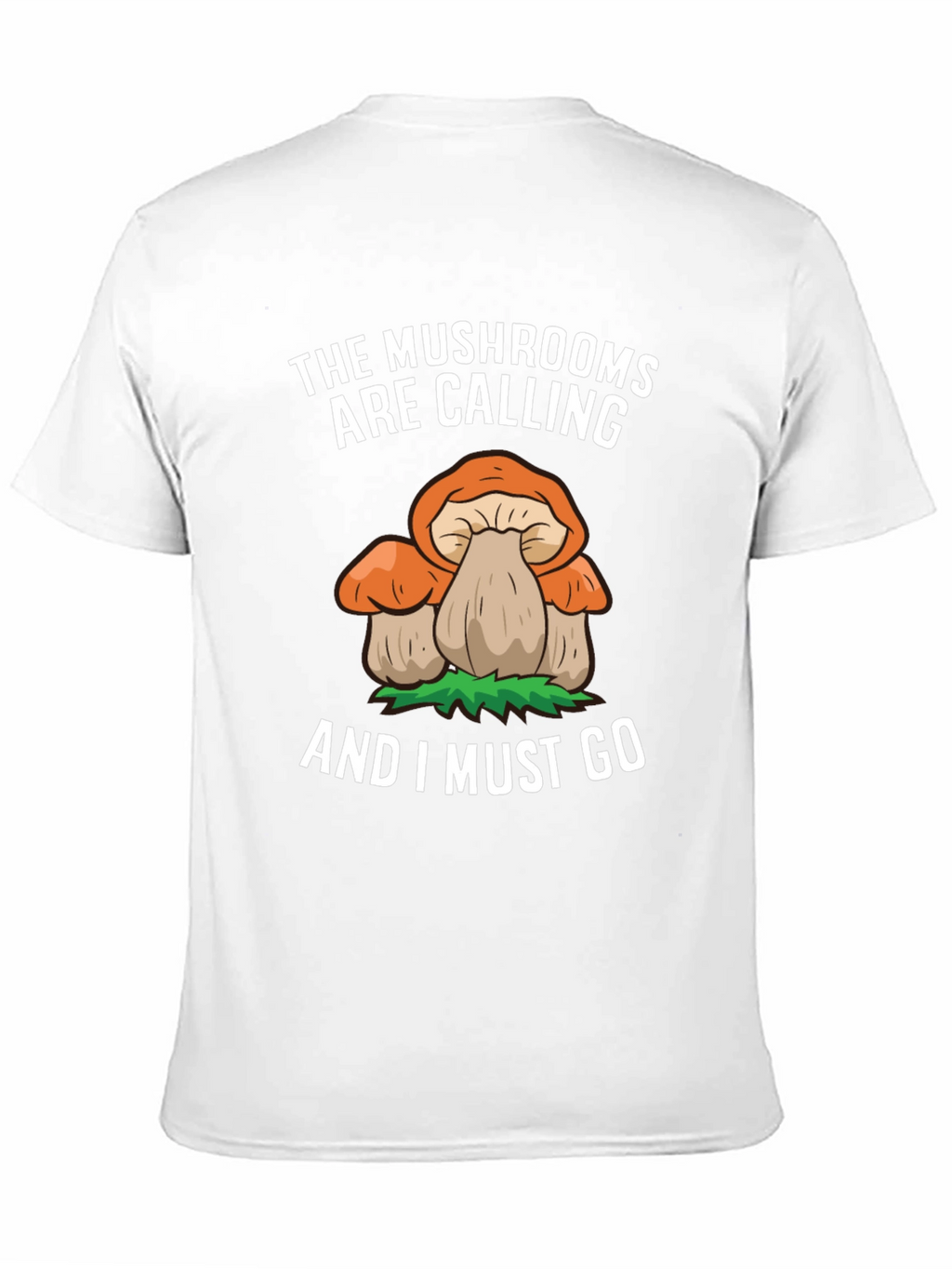 Mushroom Calling Tee - Nature Lovers Black T-Shirt