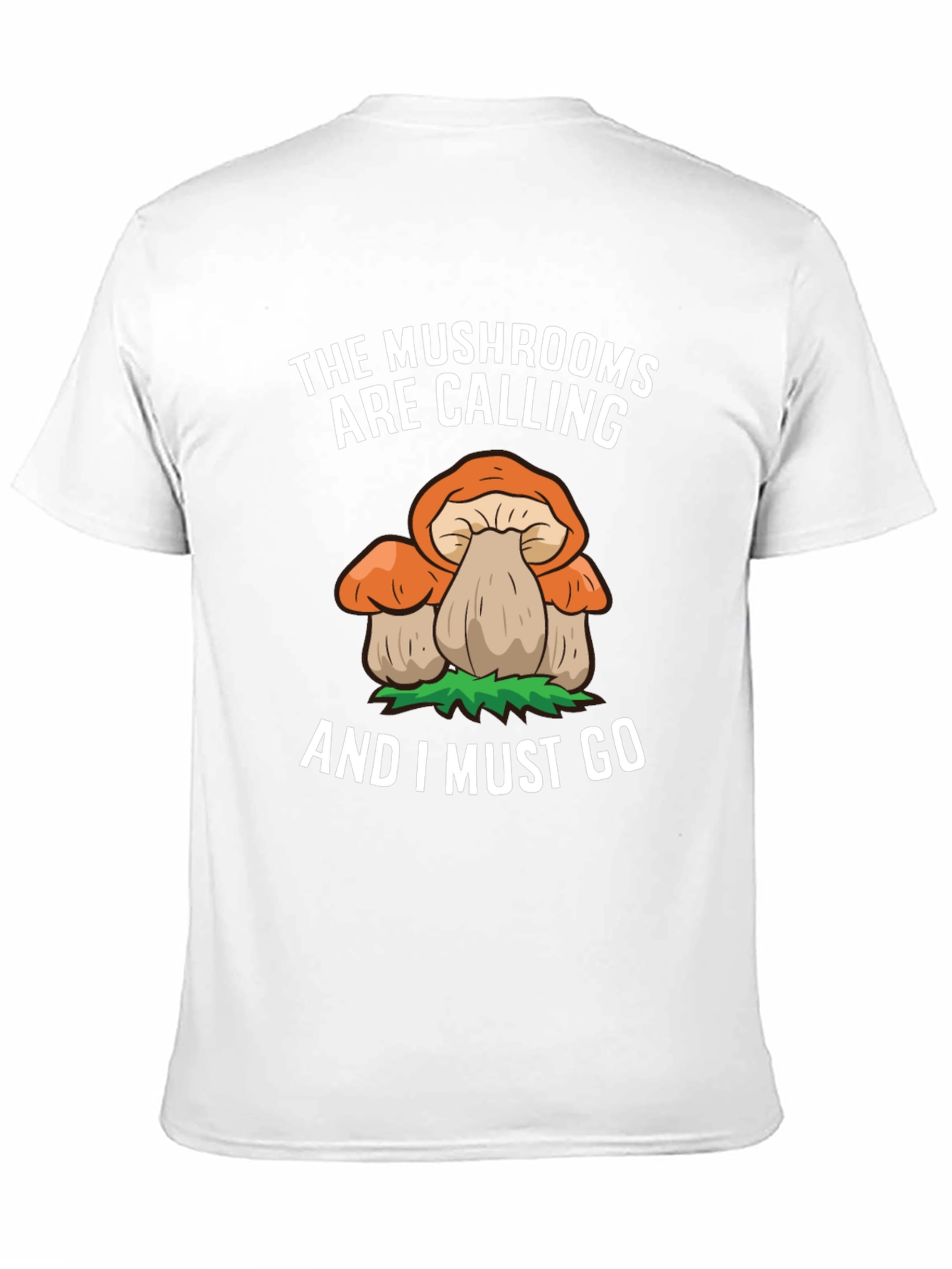 Mushroom Calling Tee - Nature Lovers Black T-Shirt