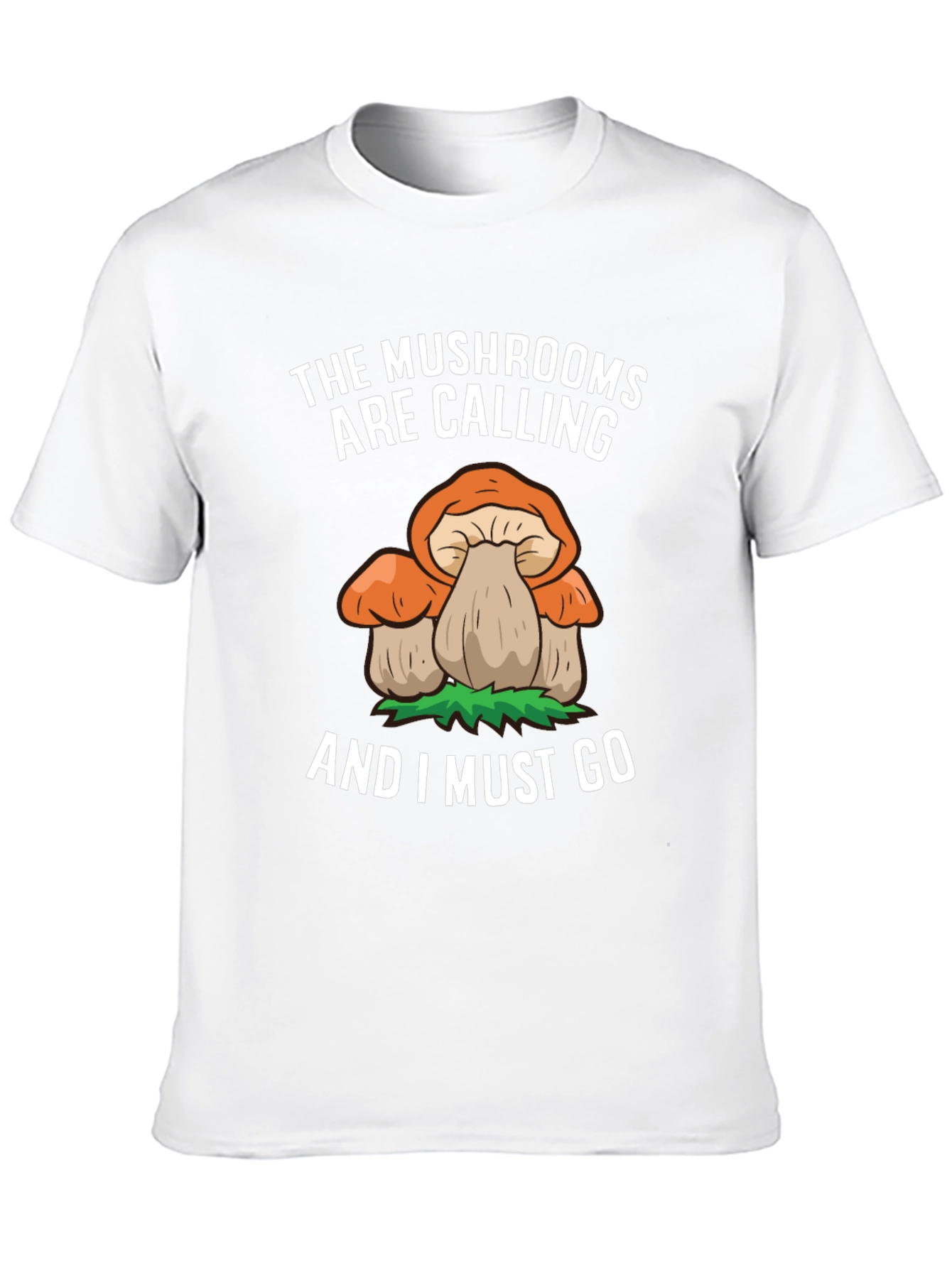 Mushroom Calling Tee - Nature Lovers Black T-Shirt