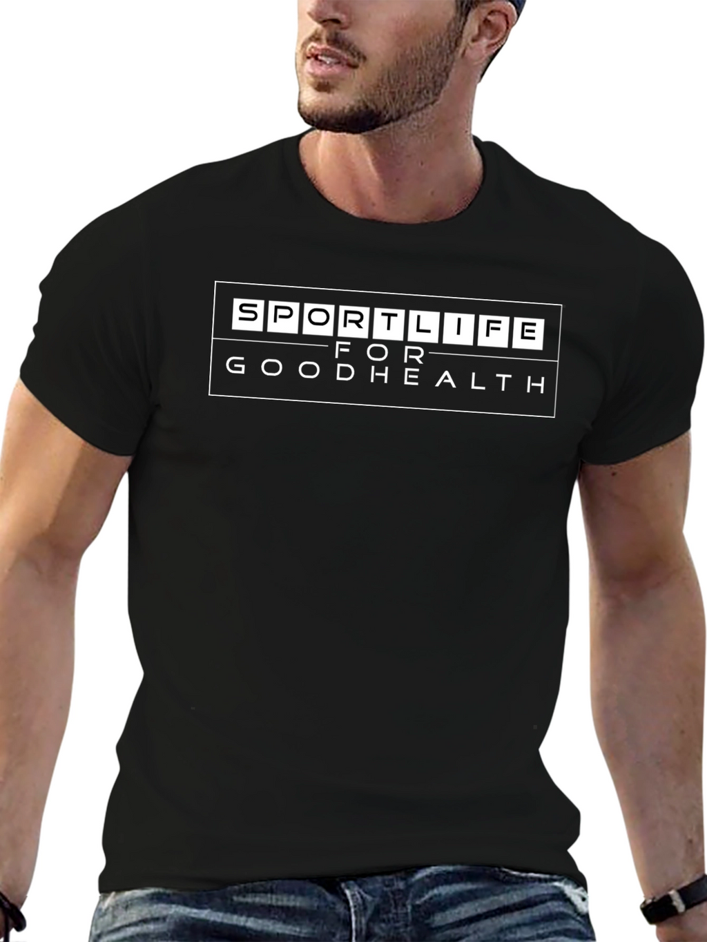 Sportlife T-Shirt - Good Health Black Tee