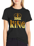 King Crown Graphic T-Shirt - Mens Fashion