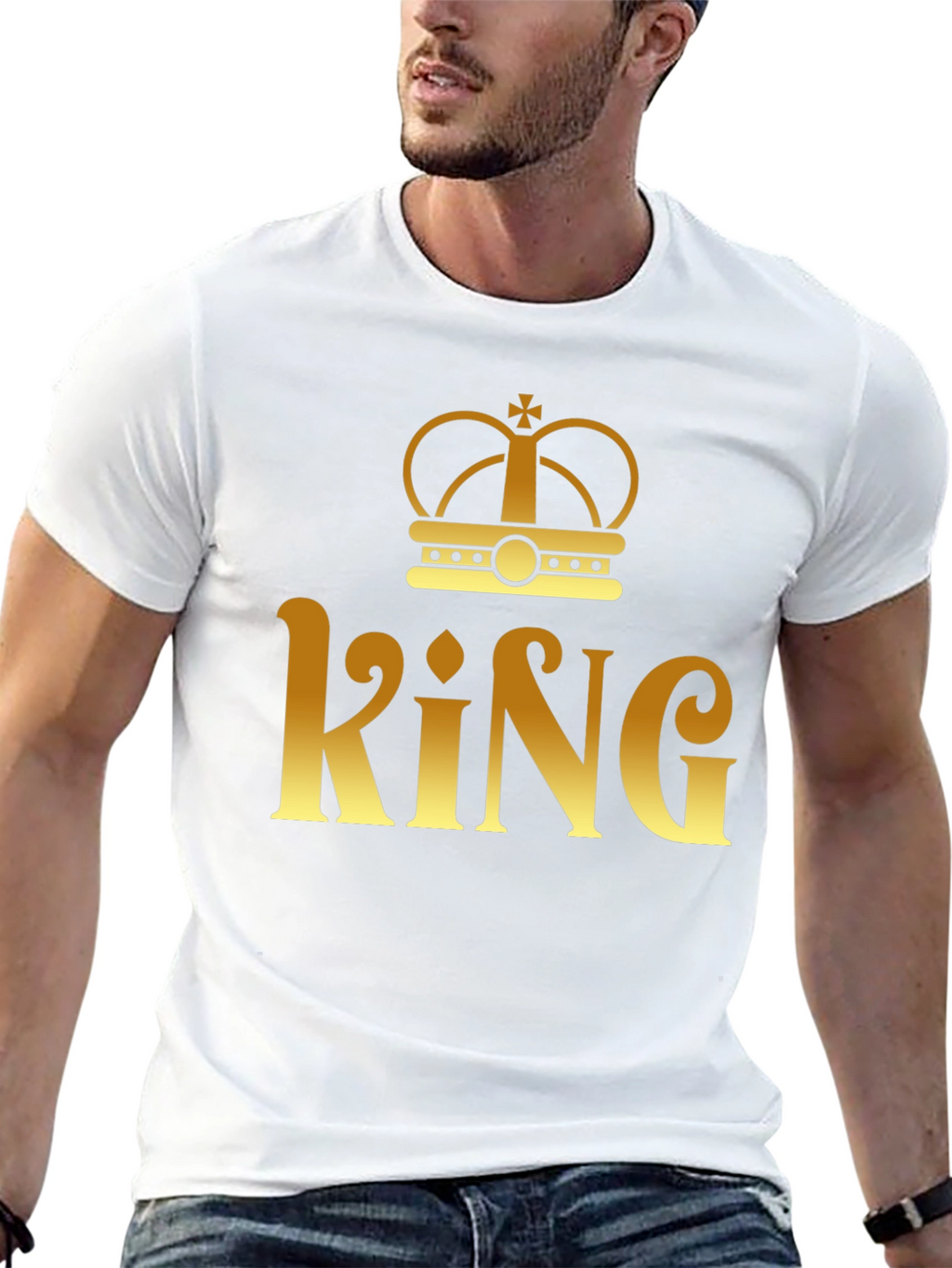 King Crown Graphic T-Shirt - Mens Fashion