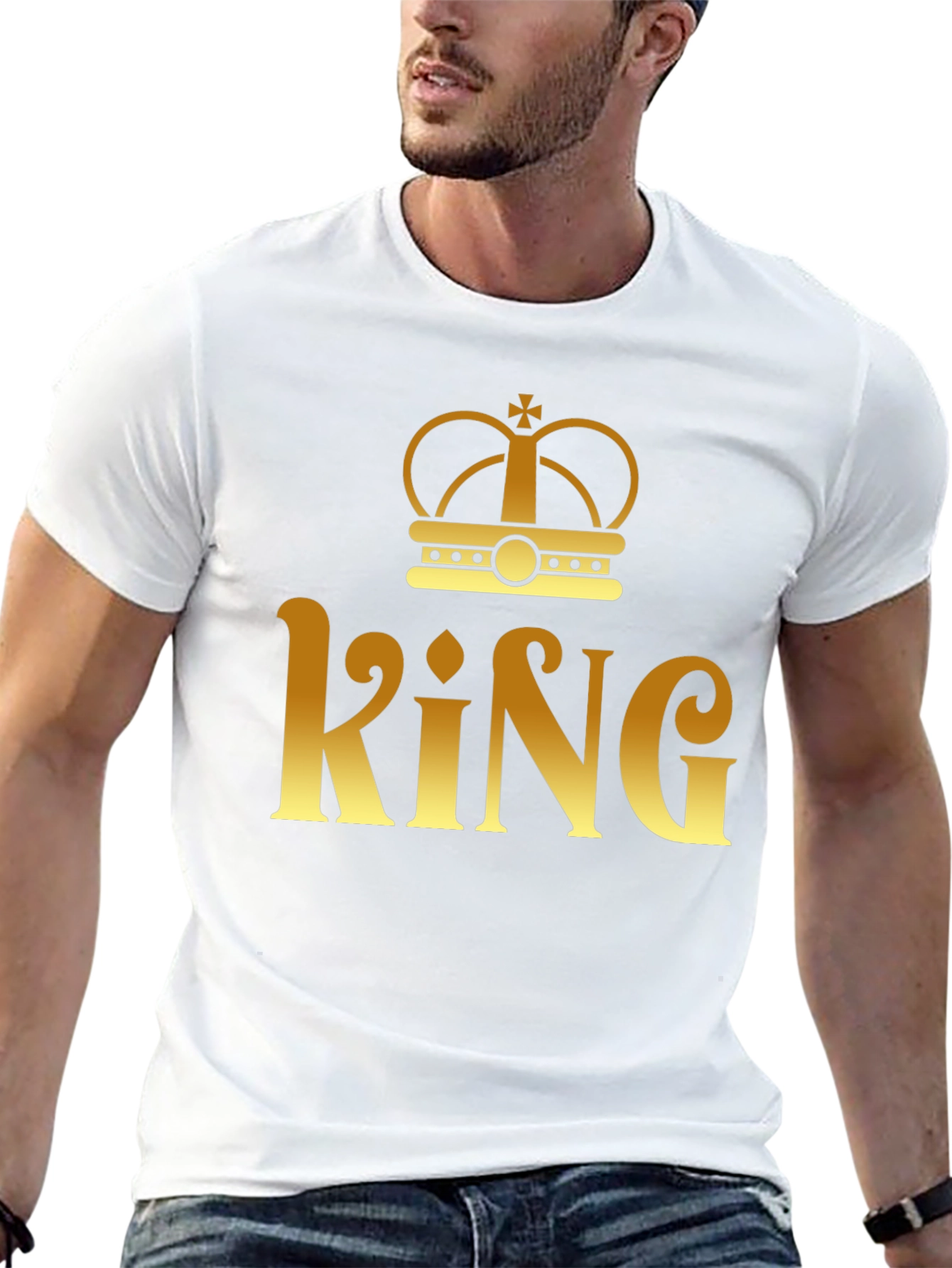 King Crown Graphic T-Shirt - Mens Fashion