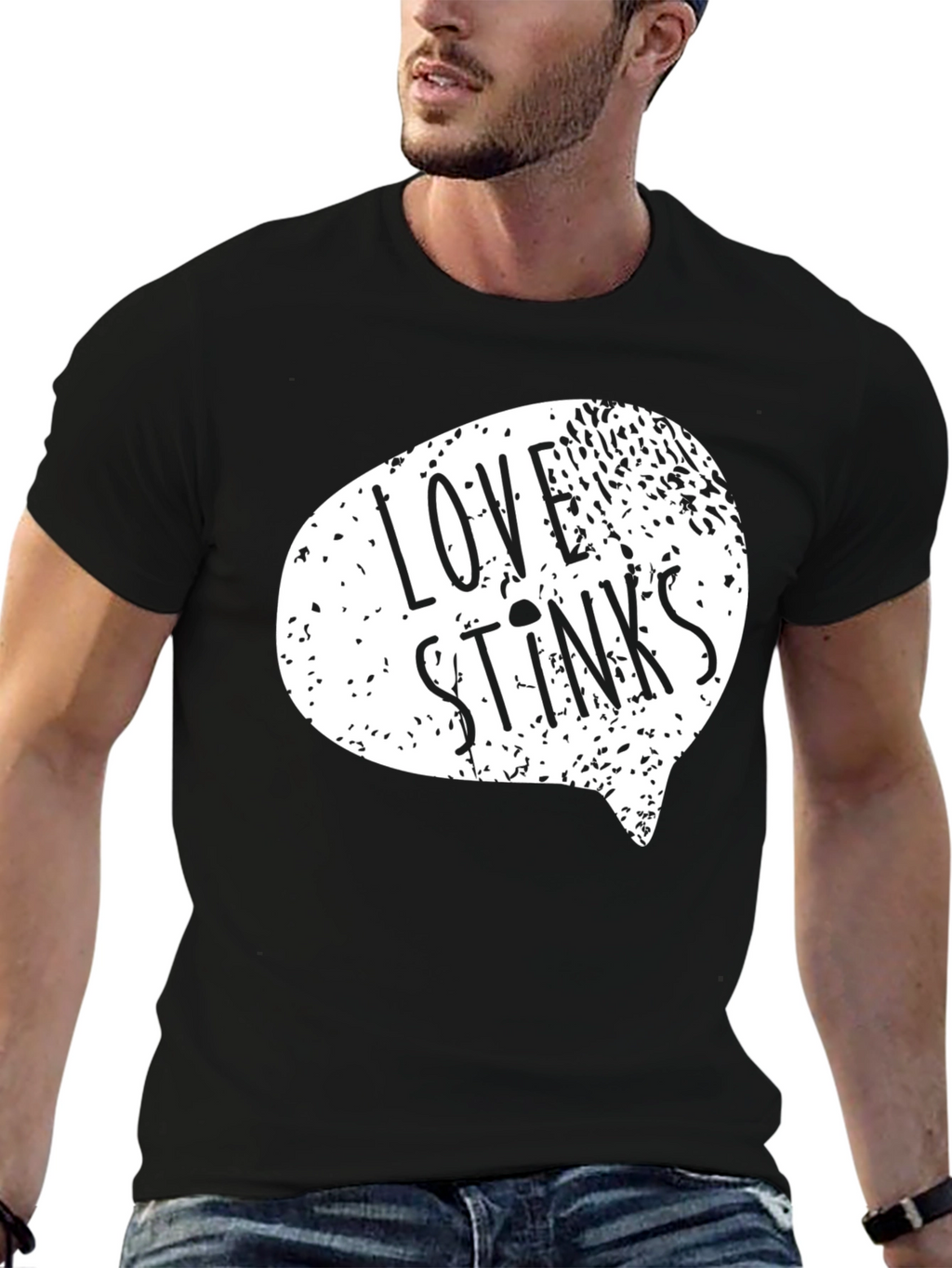 Love Stinks Black Graphic Tee