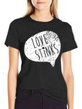 Love Stinks Black Graphic Tee