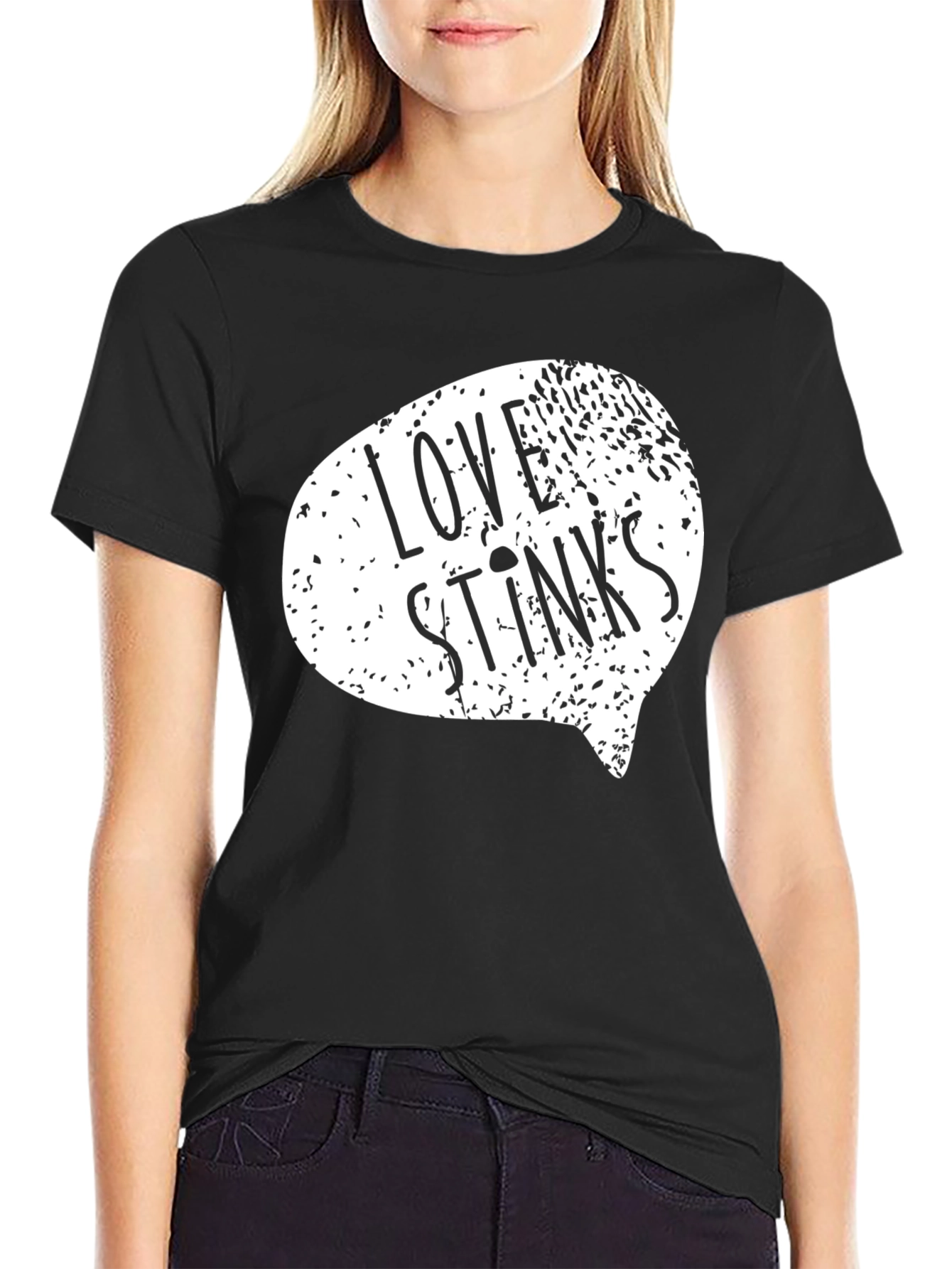 Love Stinks Black Graphic Tee