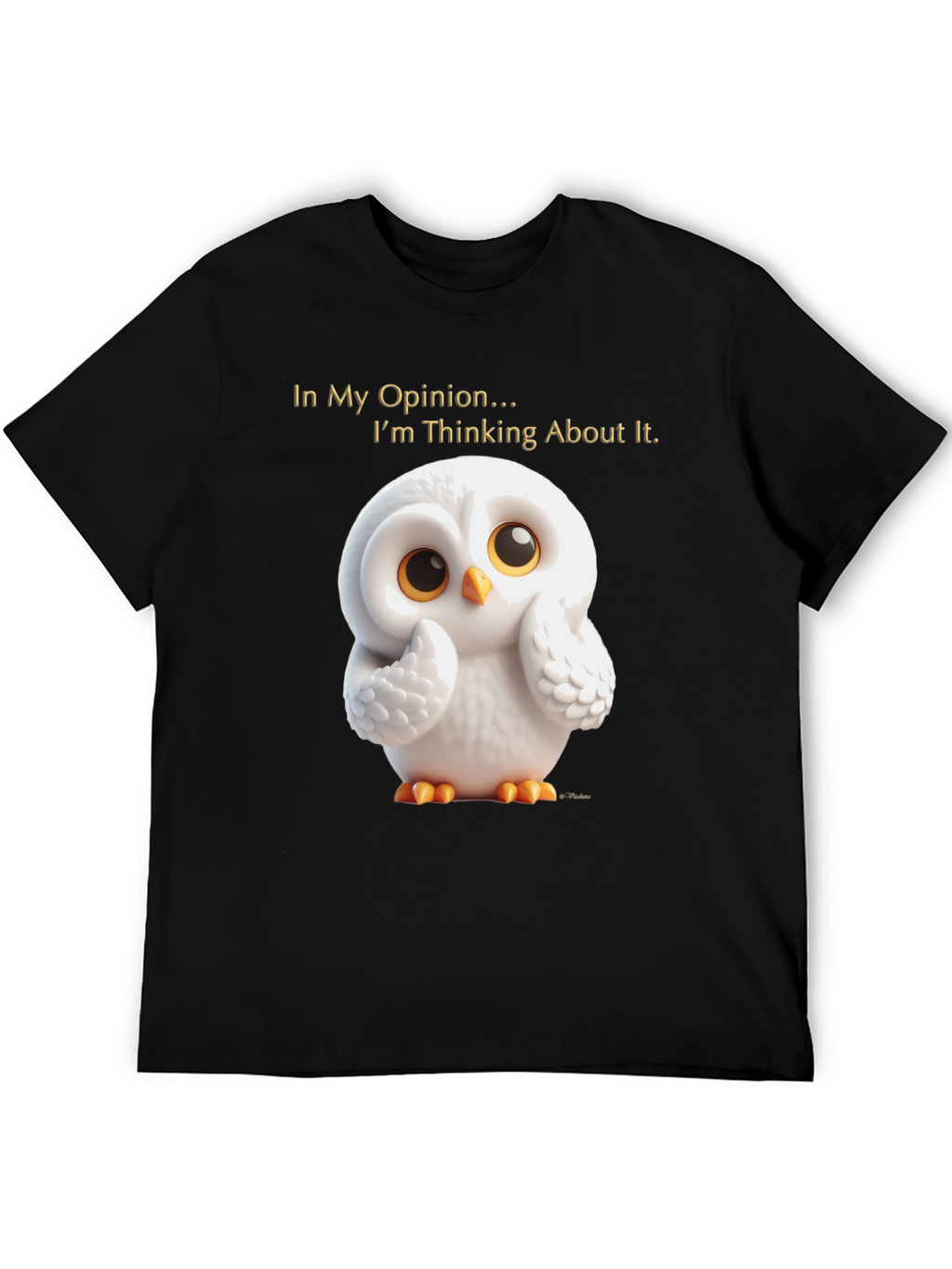 Thinking Owl T-Shirt - Mens Black Graphic Tee