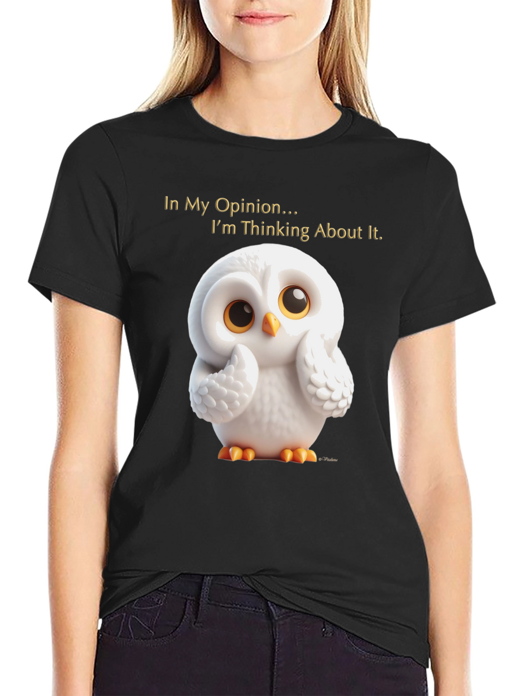 Thinking Owl T-Shirt - Mens Black Graphic Tee