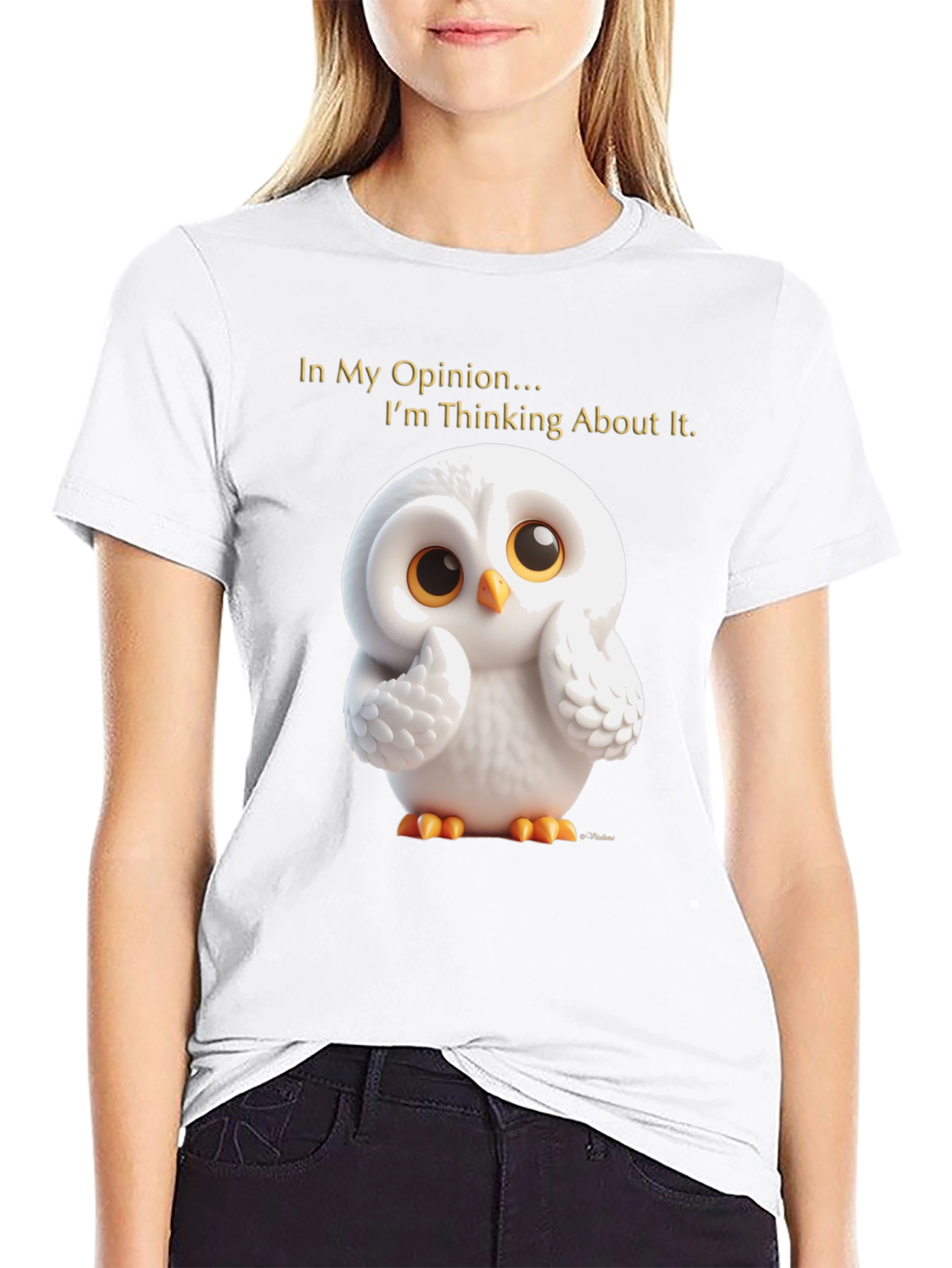Thinking Owl T-Shirt - Mens Black Graphic Tee