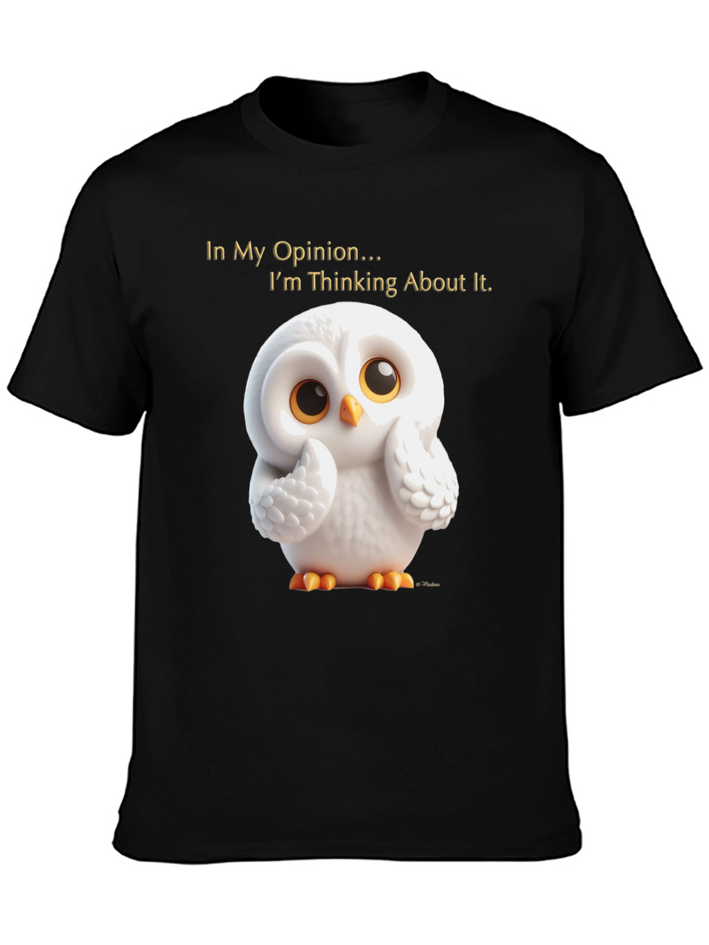 Thinking Owl T-Shirt - Mens Black Graphic Tee
