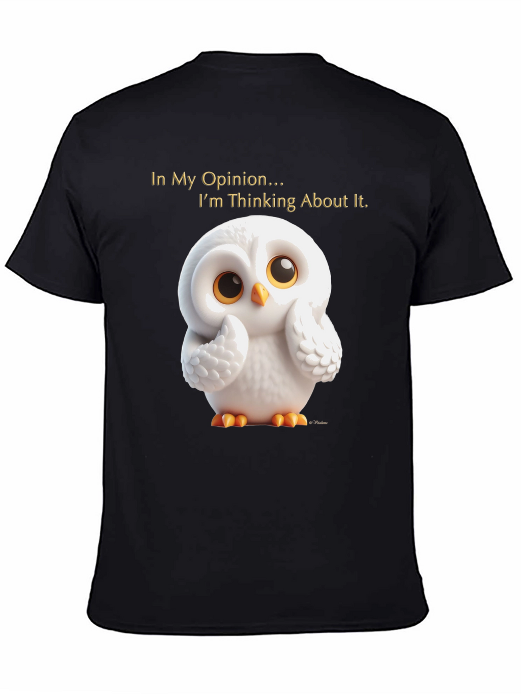 Thinking Owl T-Shirt - Mens Black Graphic Tee