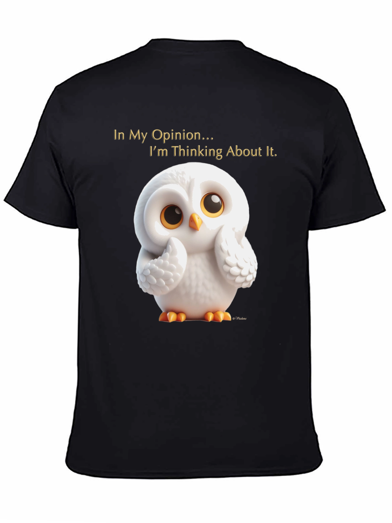 Thinking Owl T-Shirt - Mens Black Graphic Tee