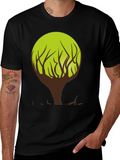 Modern Tree Graphic T-Shirt