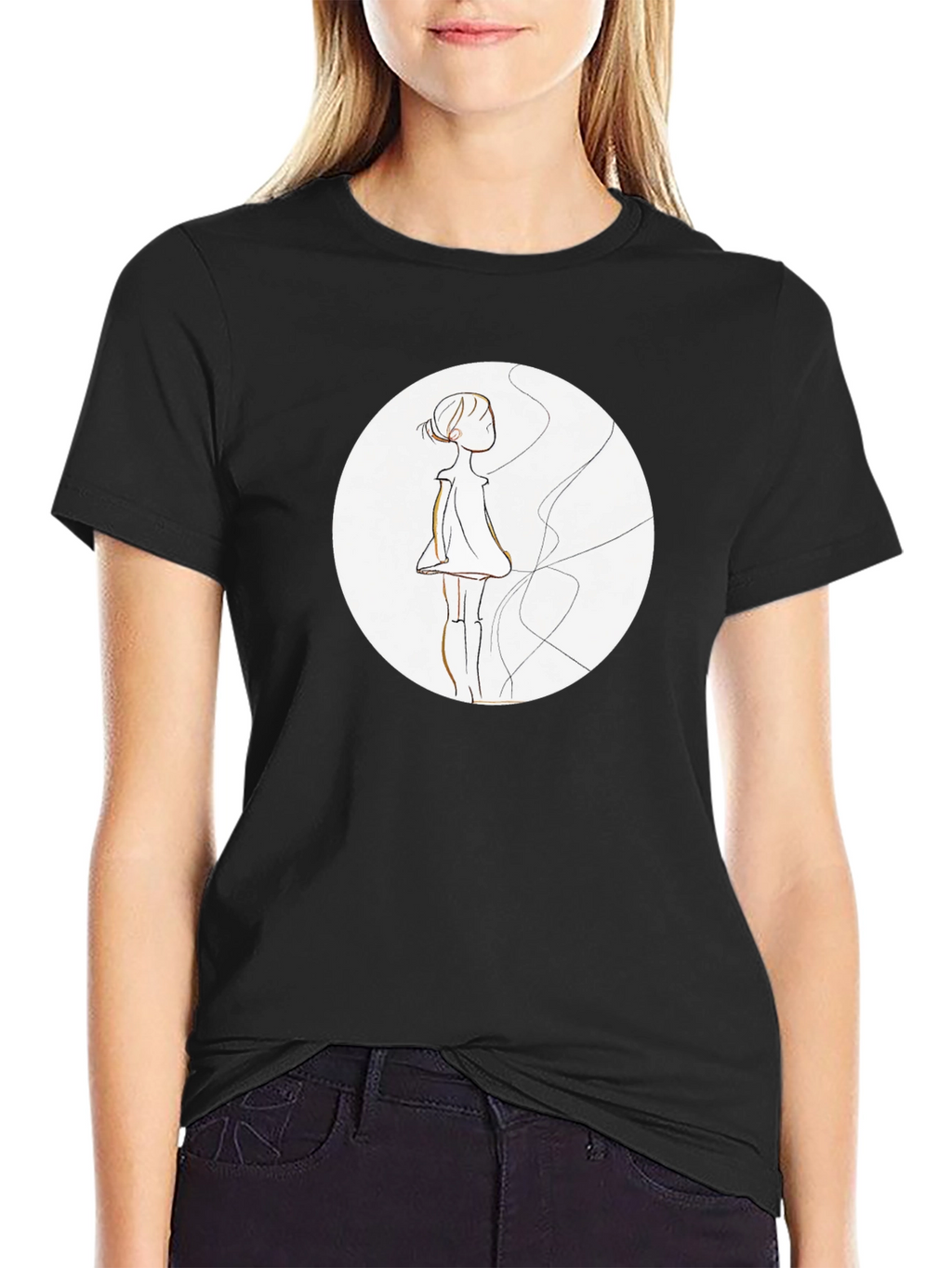 Artistic Silhouette Graphic Tee