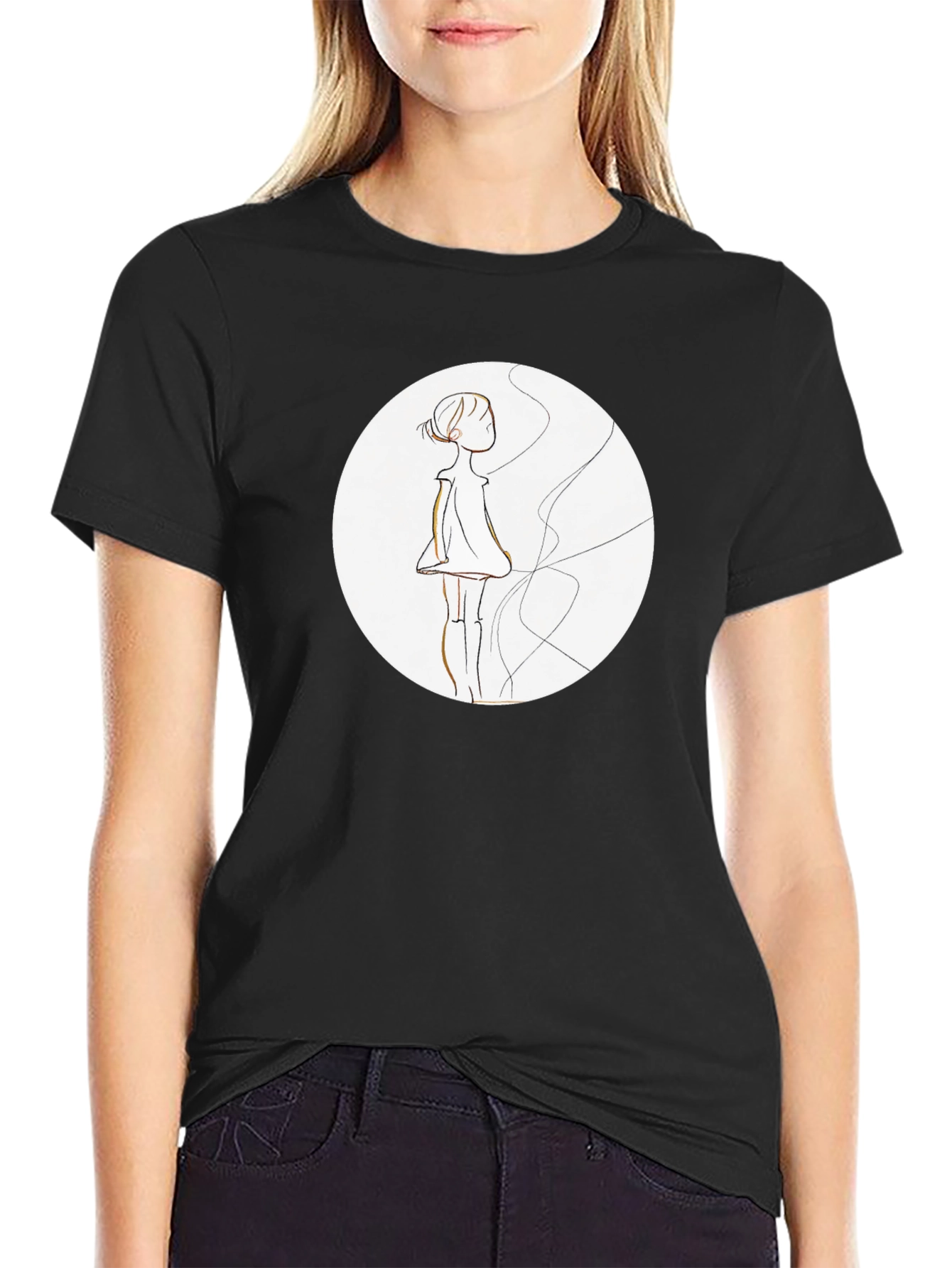 Artistic Silhouette Graphic Tee