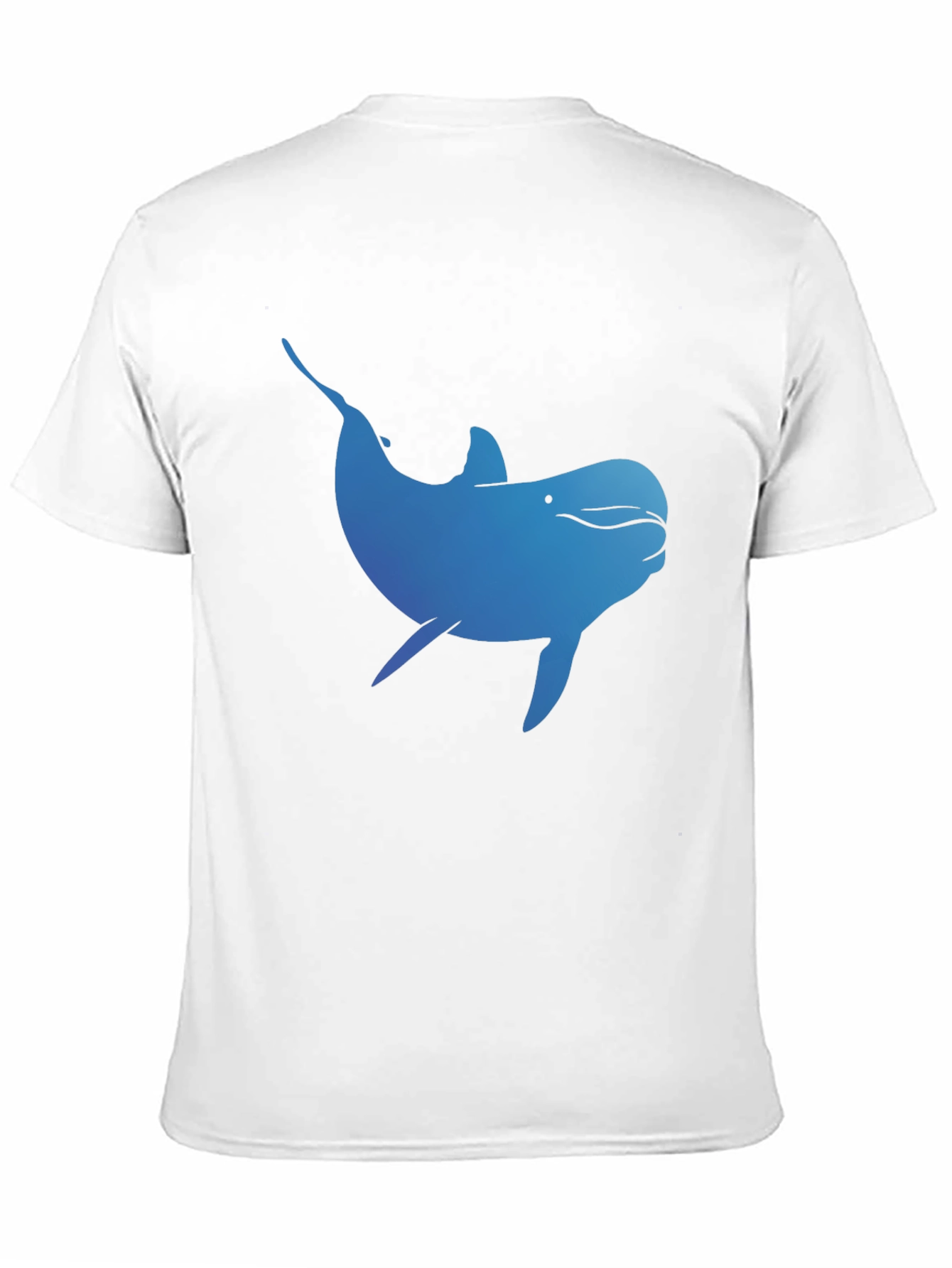Blue Dolphin Graphic T-Shirt - Black Cotton Tee