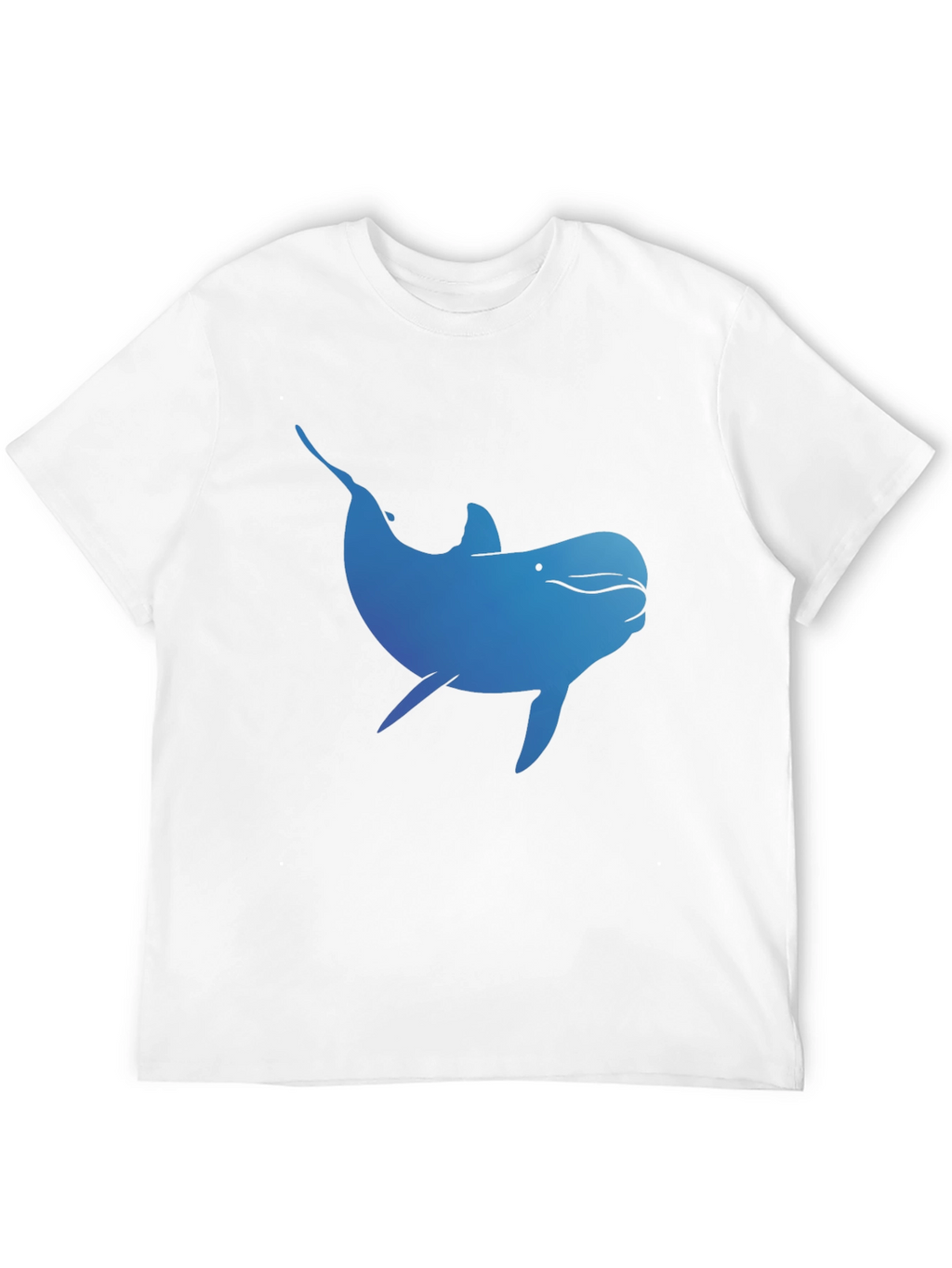 Blue Dolphin Graphic T-Shirt - Black Cotton Tee