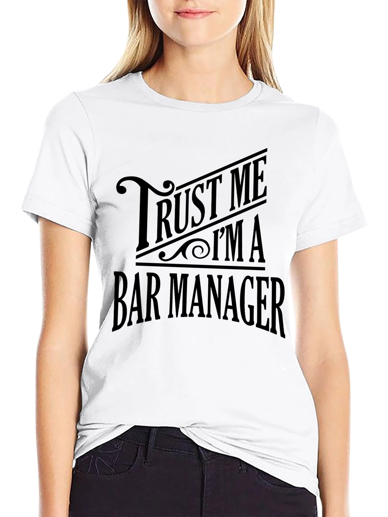 Trust Me Im A Bar Manager Black T-Shirt