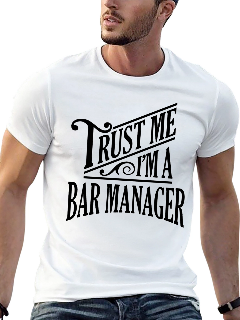 Trust Me Im A Bar Manager Black T-Shirt