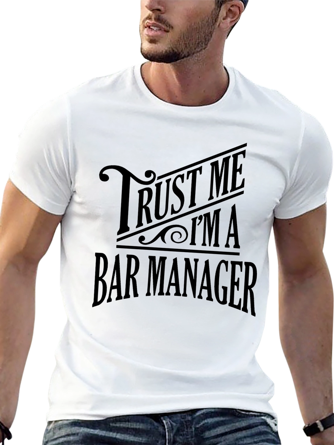 Trust Me Im A Bar Manager Black T-Shirt