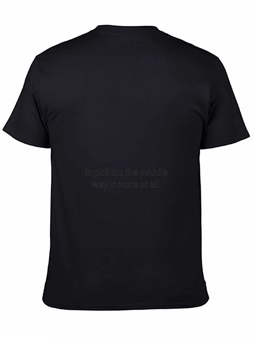 Political Statement Black T-Shirt for Men