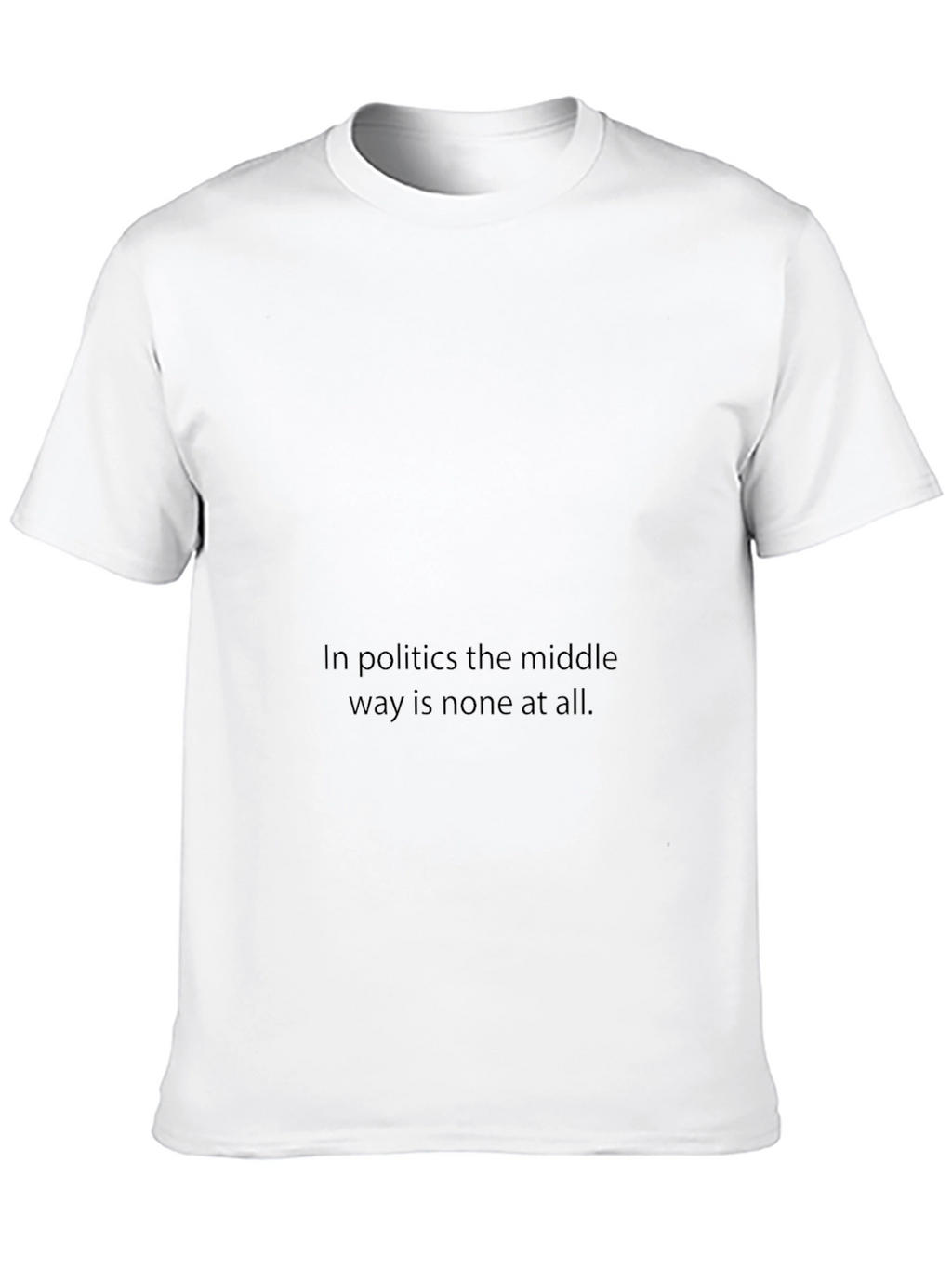 Political Statement Black T-Shirt for Men