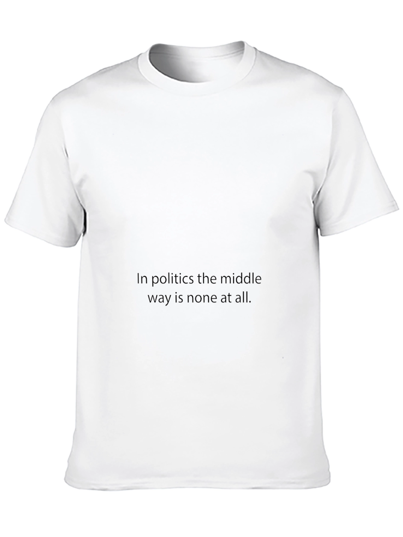 Political Statement Black T-Shirt for Men