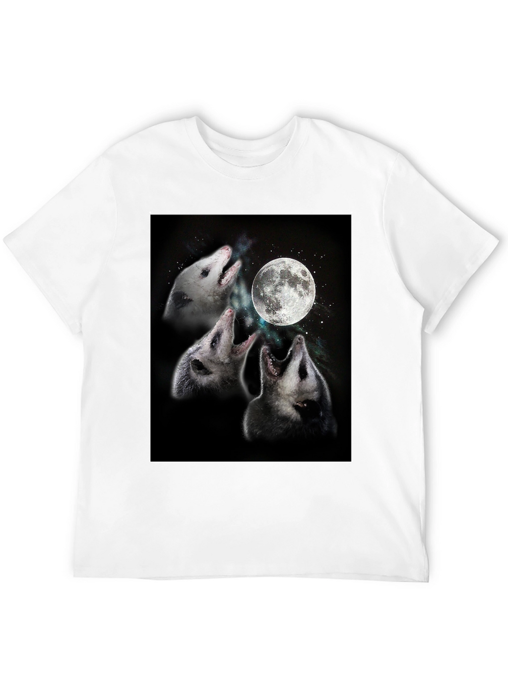 Opossums Howling at Moon Graphic Tee