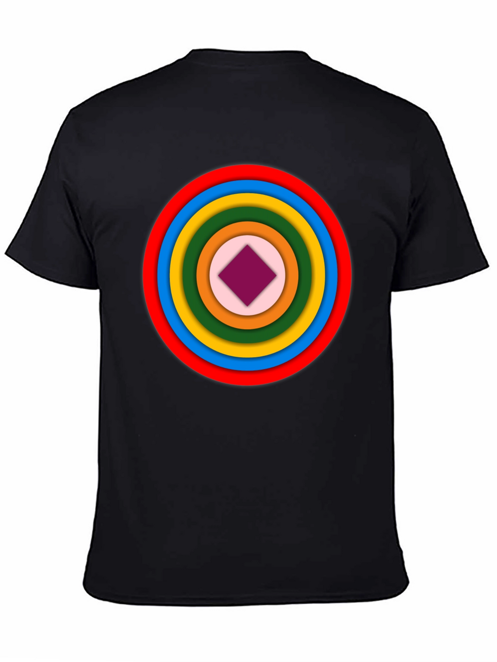 Geometric Circle Graphic Tee - Modern Style