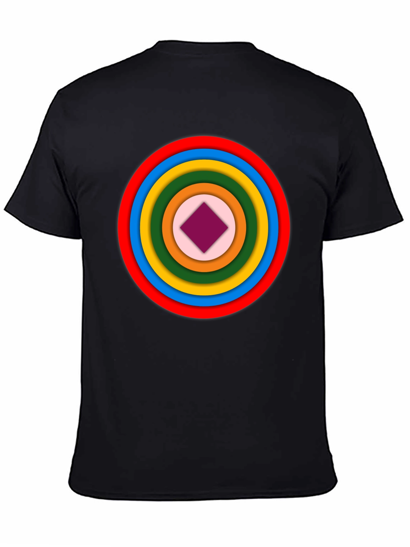 Geometric Circle Graphic Tee - Modern Style