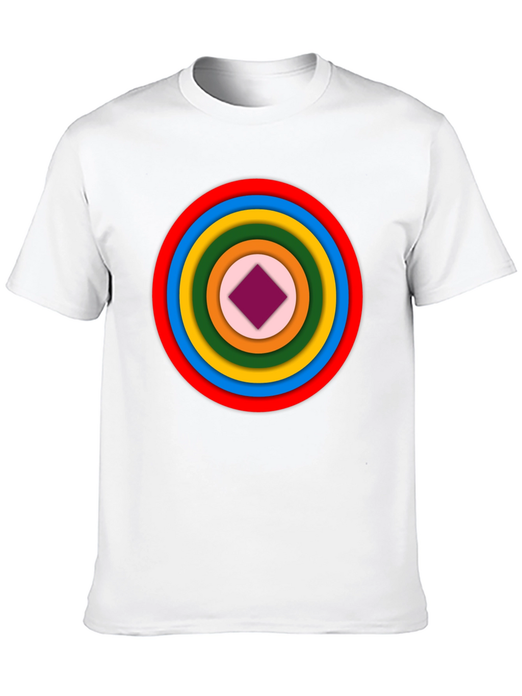Geometric Circle Graphic Tee - Modern Style